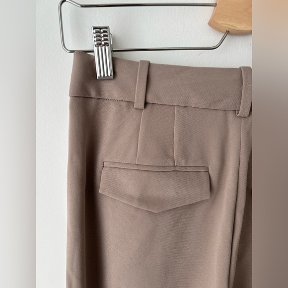 Aritzia Babaton pleated pants rich mocha brown size 2 - Picture 7 of 9
